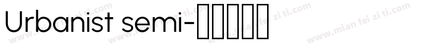 Urbanist semi字体转换